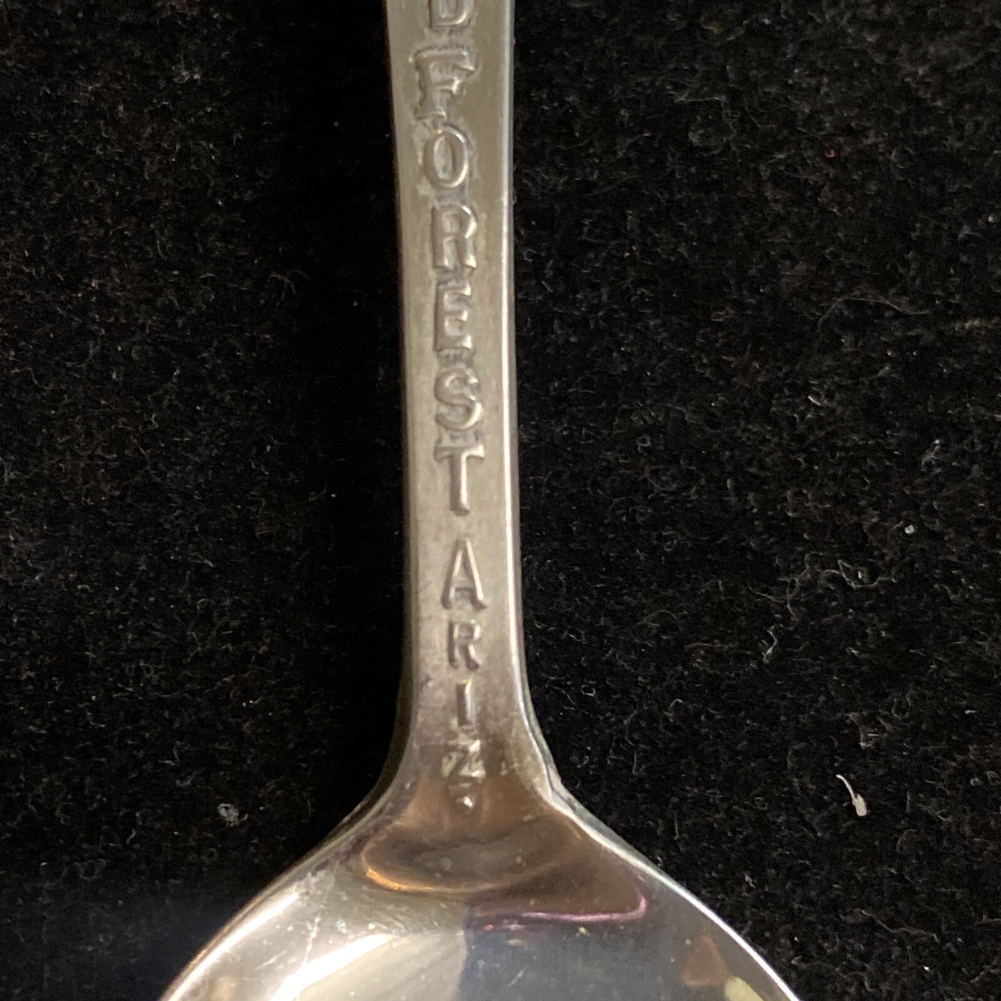 Vintage 5 1/2" Sterling Petrified Forest Arizona Souvenir Spoon 17.5g