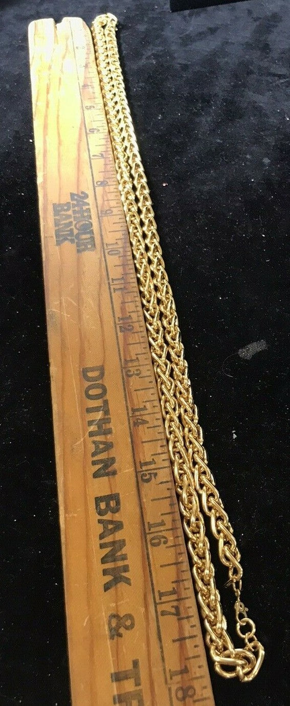 Like New  Monet 36" Heavy Gold Chain 135 grams 1980's