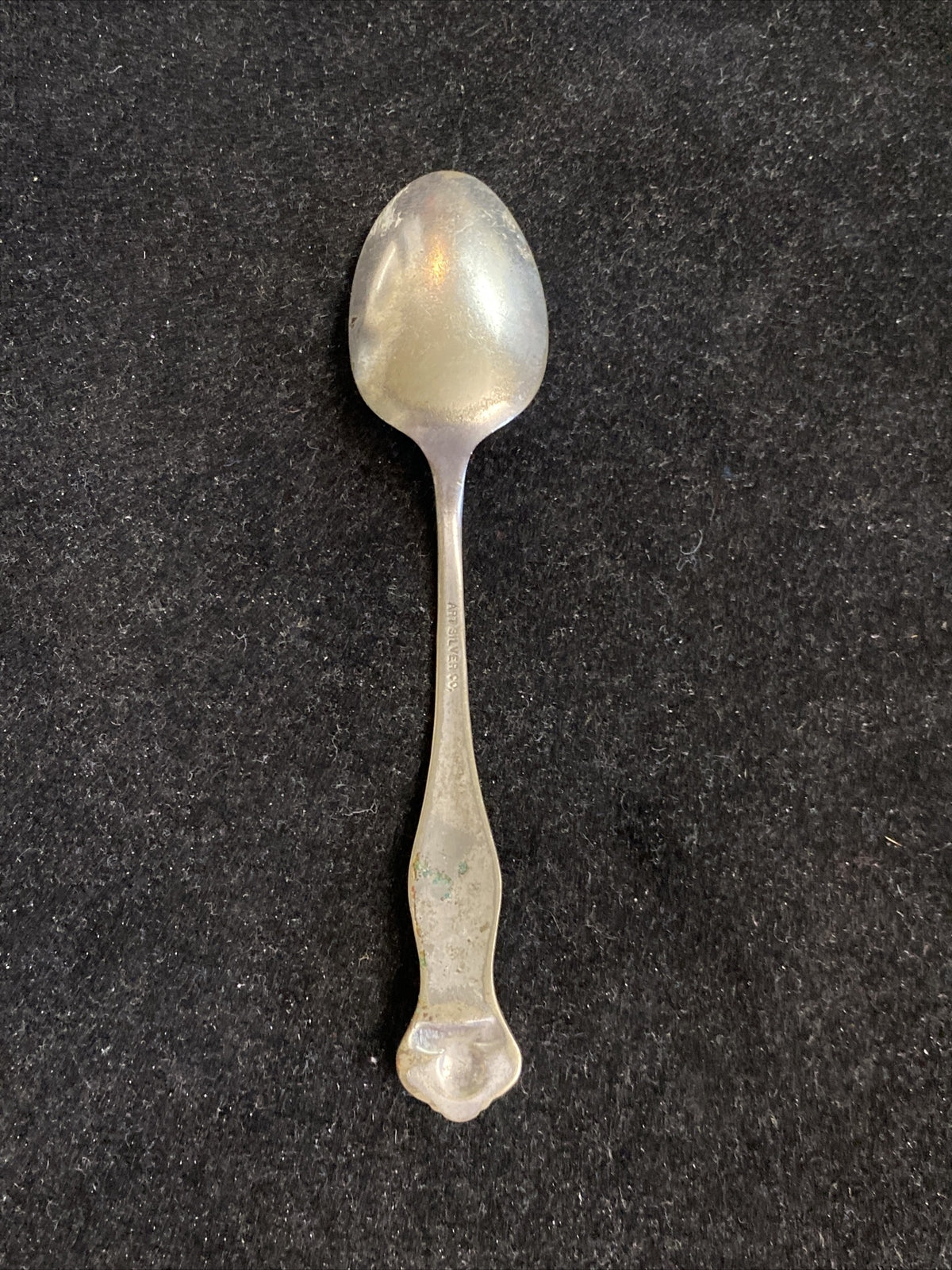 Art Silver Co. 5 1/8" Cherub Silverplate Teaspoon from Rapheal Child Set 1899