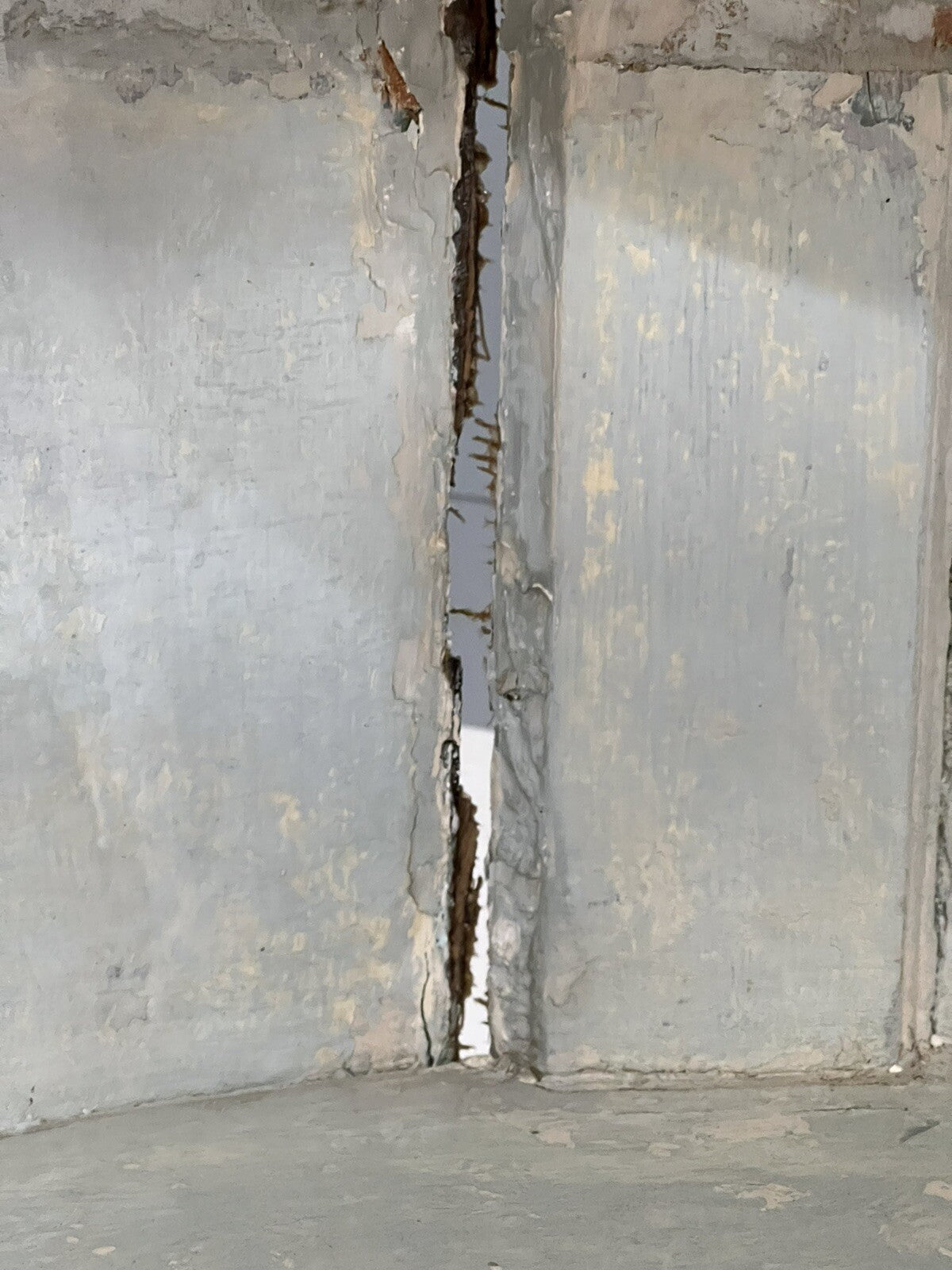 Antique American Federal Oak Corner Cabinet w/ Painted Interior 19C Farmhouse