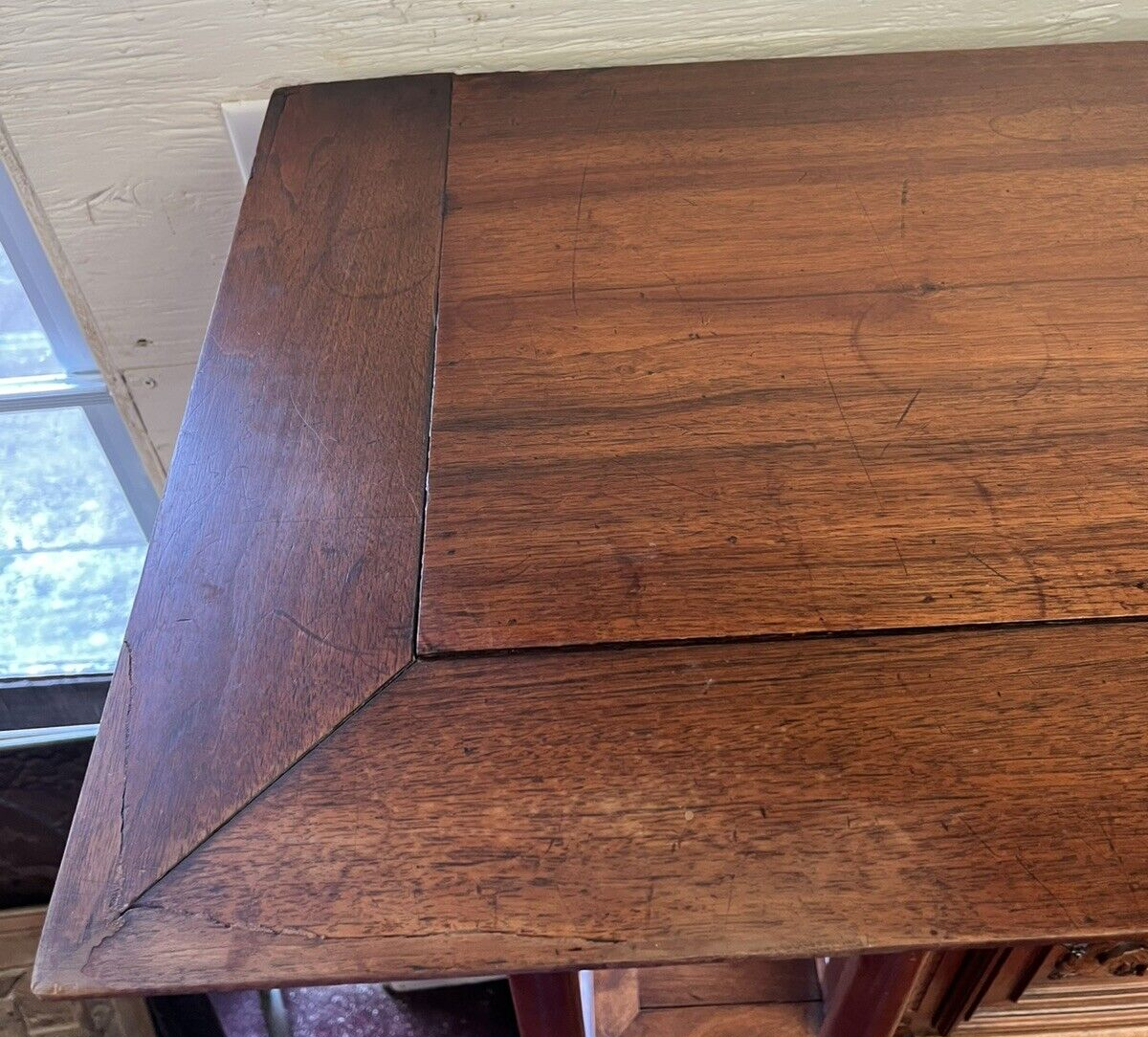 ANTIQUE FRENCH WALNUT WINE OR LIQUOR CABINET 58"H x46"W CREDENCE CHEST