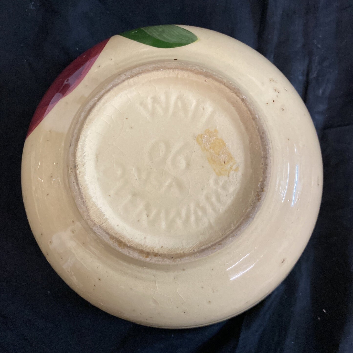 Watt Ware USA Apple 3" Bowl #06 Quality Interstate Lumber Co.