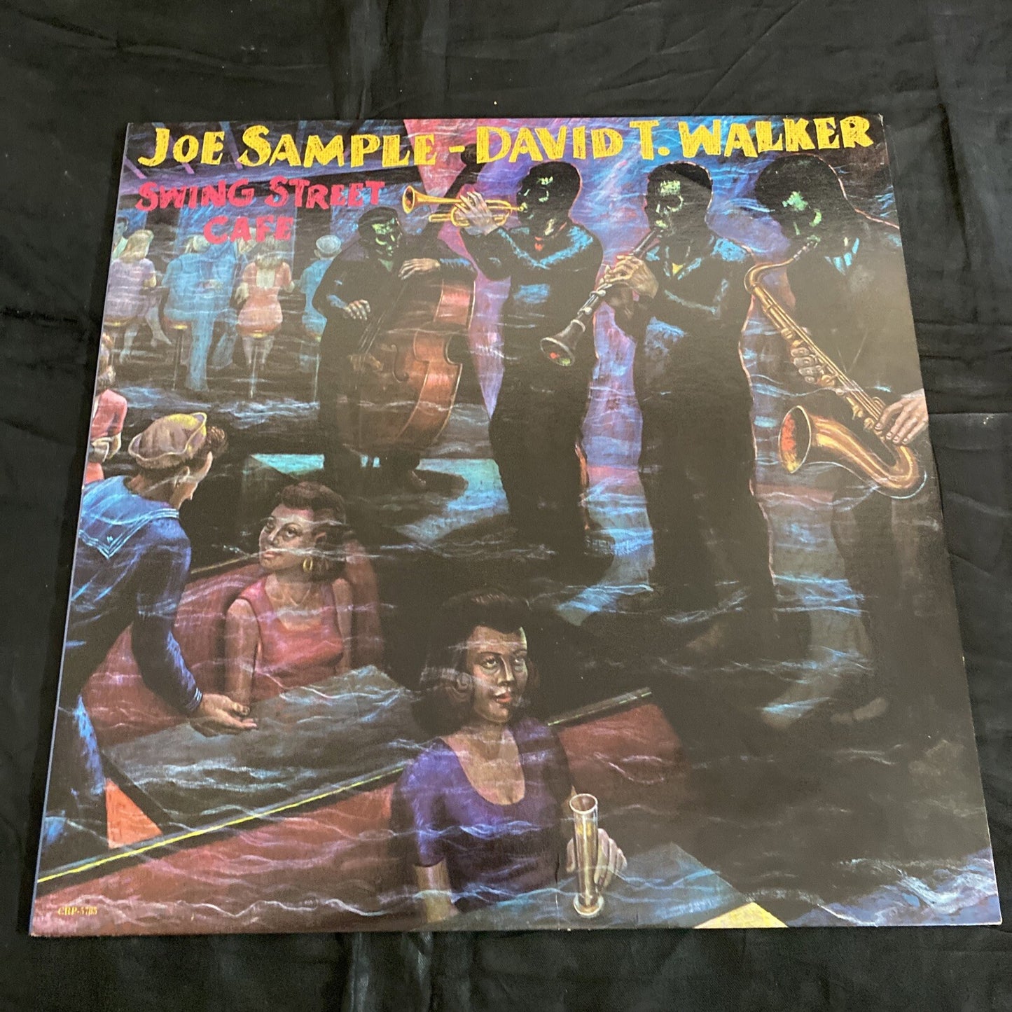 STAMPED RADIO PROMO Joe Sample David T Walker Swing Street Cafe LP 1981