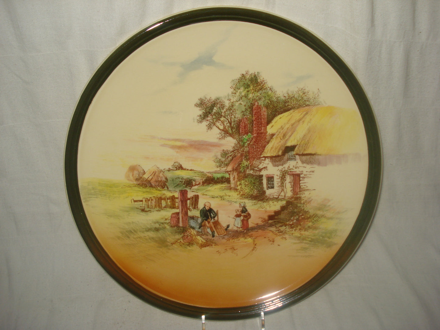 13 1/2" Royal Doulton "Rustic England" D5694 Charger Lg Display Plate Superb