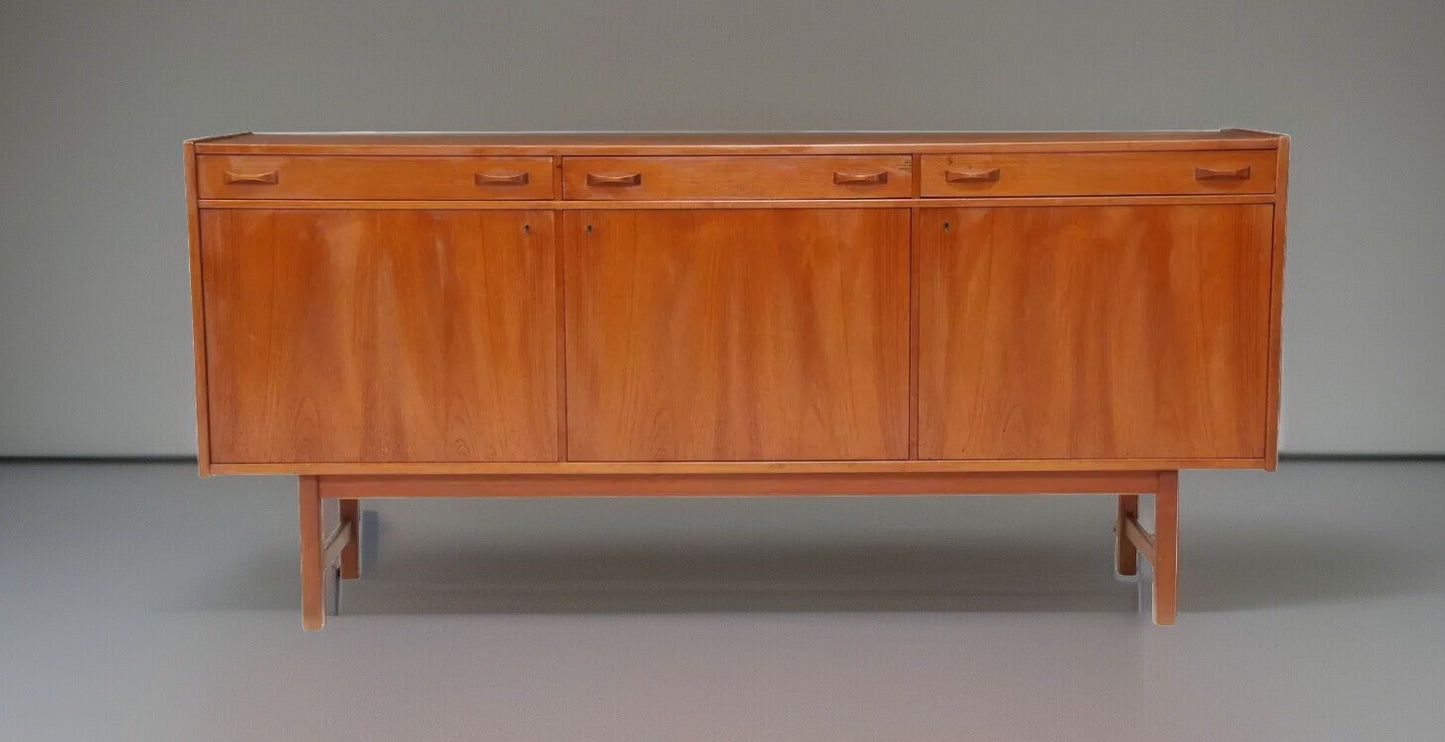 MIDCENTURY MODERN SWEDISH TEAK SIDEBOARD SERVER BUFFET TAGE OLOFSSON ULFERTS 72"