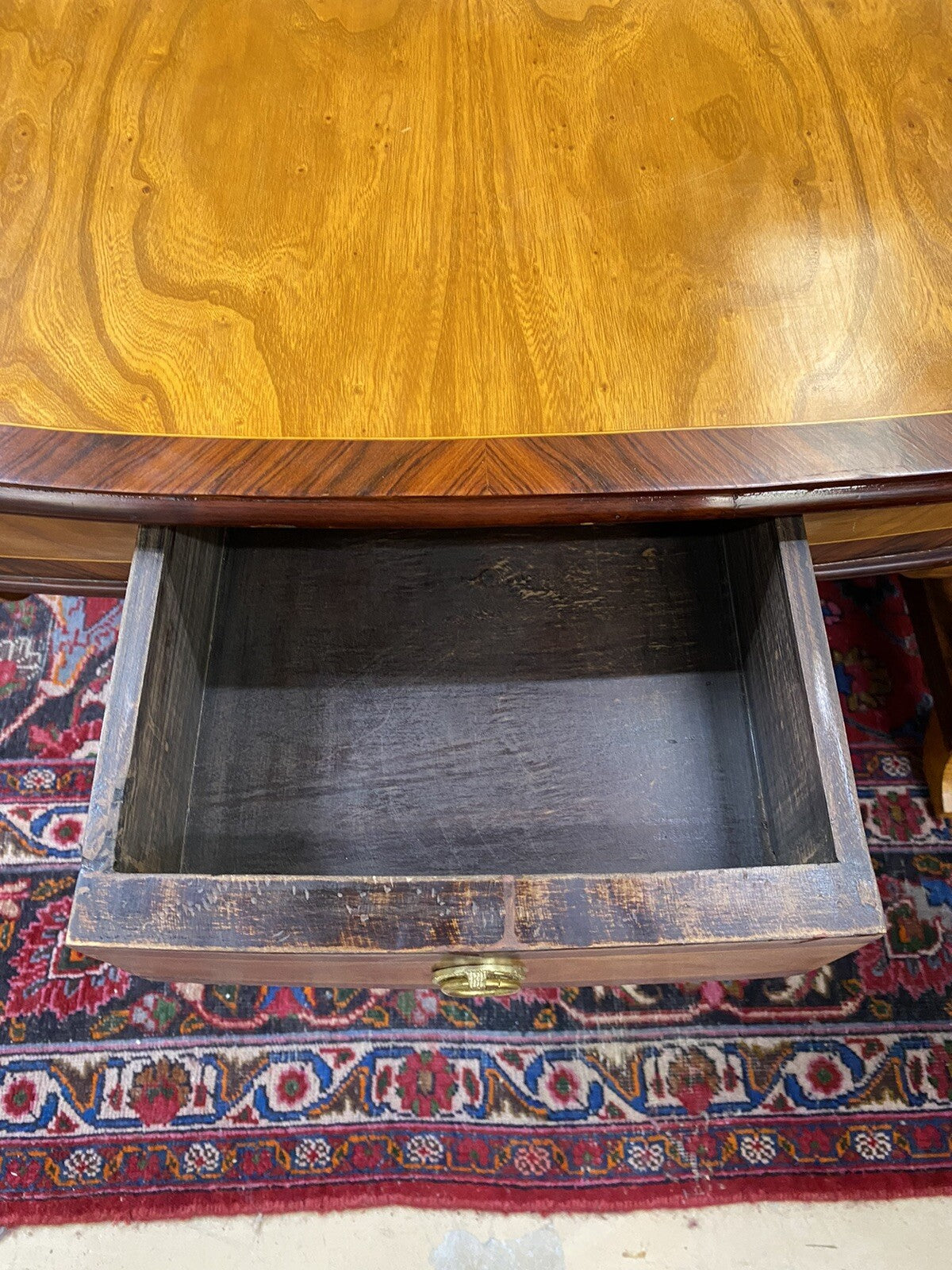 PAIR of ANTIQUE BIEDERMEIER STYLE SINGLE DRAWER SIDE END SOFA TABLES