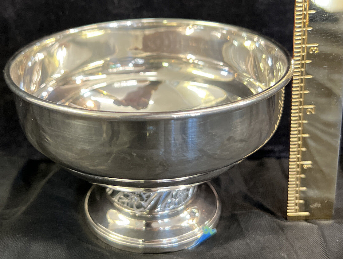 Mueck Carey Co #565  Floret Sterling Silver Footed Open Sugar Dish ,130g