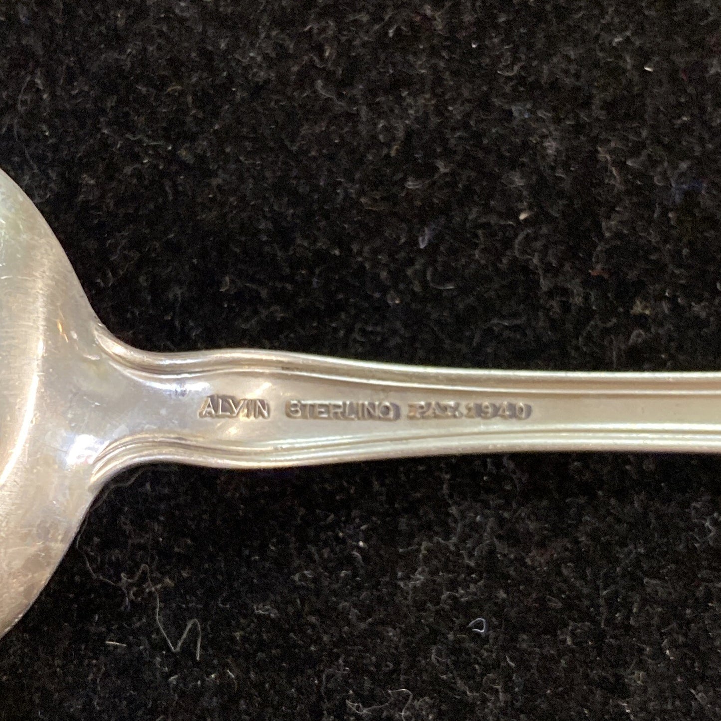 1x Alvin Sterling Silver "Chateau Rose" Soup Spoon  6 1/4" No Mono 12 available