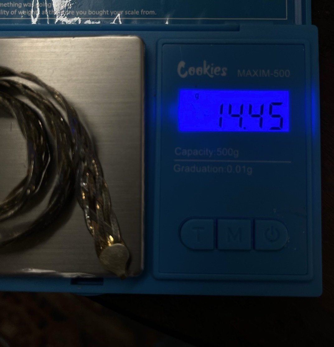 Italian FAS Sterling Silver 3-Tone Braided Herringbone Necklace & Bracelet 20 g