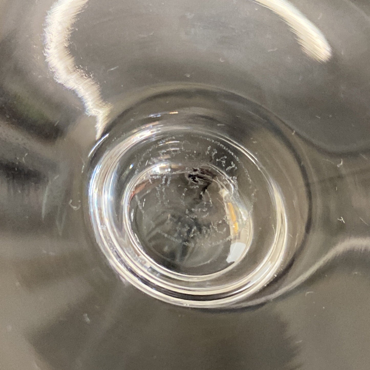 Pair of 2 Baccarat 9 1/2” Champagne Glasses France Signed Excellent