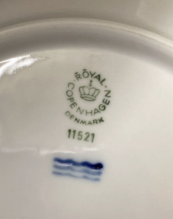 Royal Copenhagen “White Fan” Tea coffee Cup and saucers