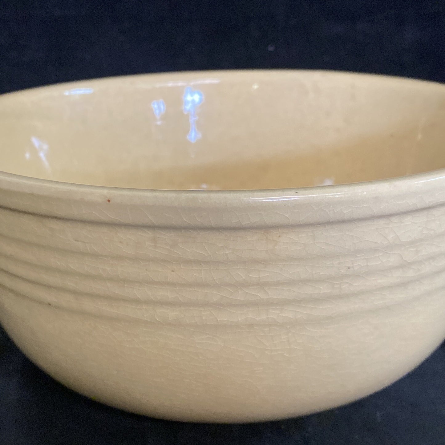 Watt Ware USA Apple and Red Bud Graduated Ribbed Bowl Set of 3