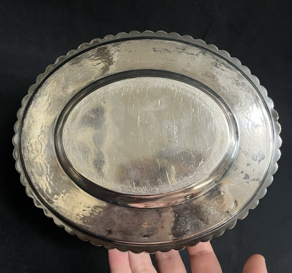 Antique Fenton Brothers Sheffield Silverplate English Biscuit Barrel 7 1/8"