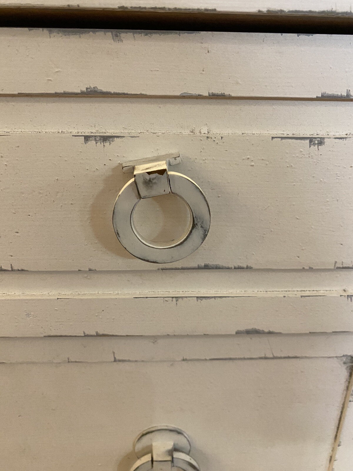 White Painted Louis XVI Style Polychromed Dresser Sideboard Chest