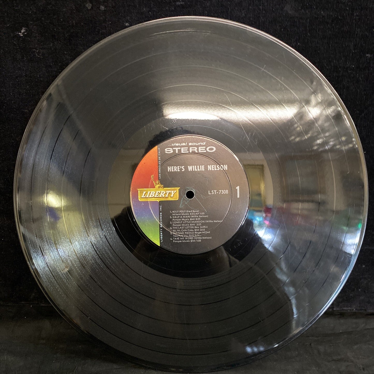 First Pressing Willie Nelson "Here's Willie Nelson" 1963 Stereo Liberty LST-7308