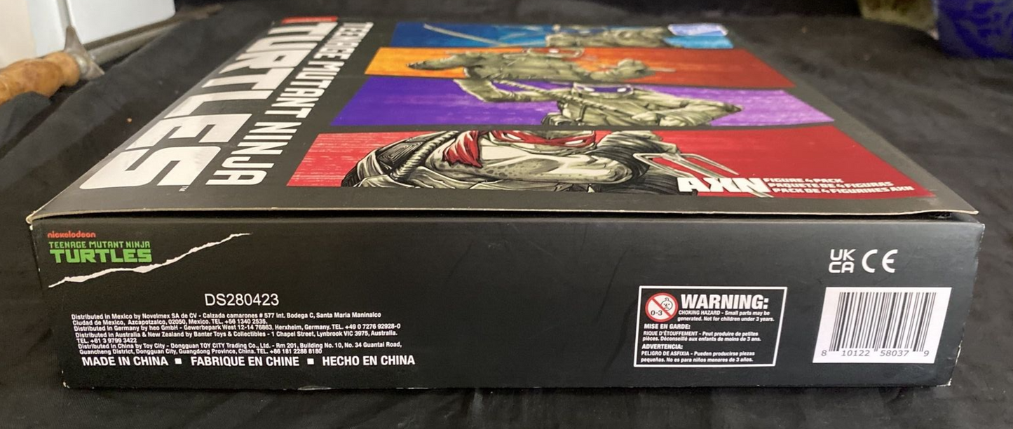 Teenage Mutant Ninja Turtles BST AXN Turtles IDW Comic Black & White SDCC 4 Pack