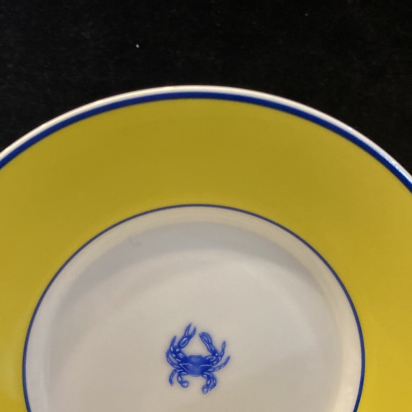 Costa Azzurra “Lynn Chase” Flat Coffee Tea Cup & Saucer  Beach