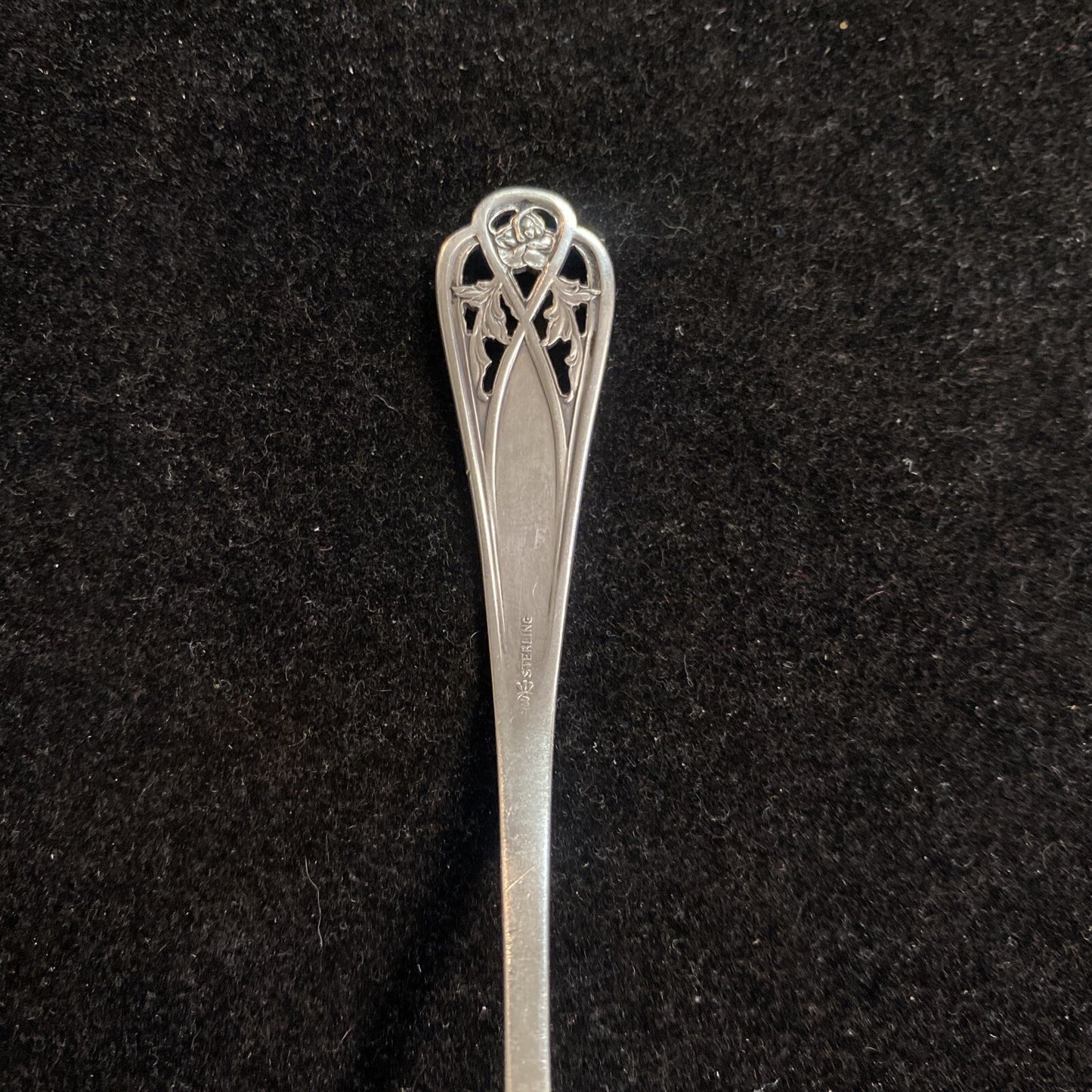 Frank Whiting Co. Pierced Sterling Silver 4 3/4" Serving Sauce Ladle 20.37g Mono