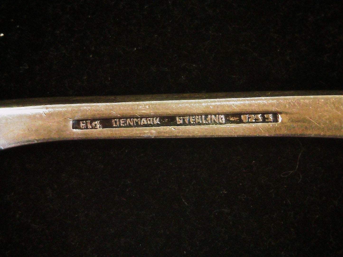 Denmark .925 Sterling Spoon w/ Enamel Stork Design 6" 27.9g