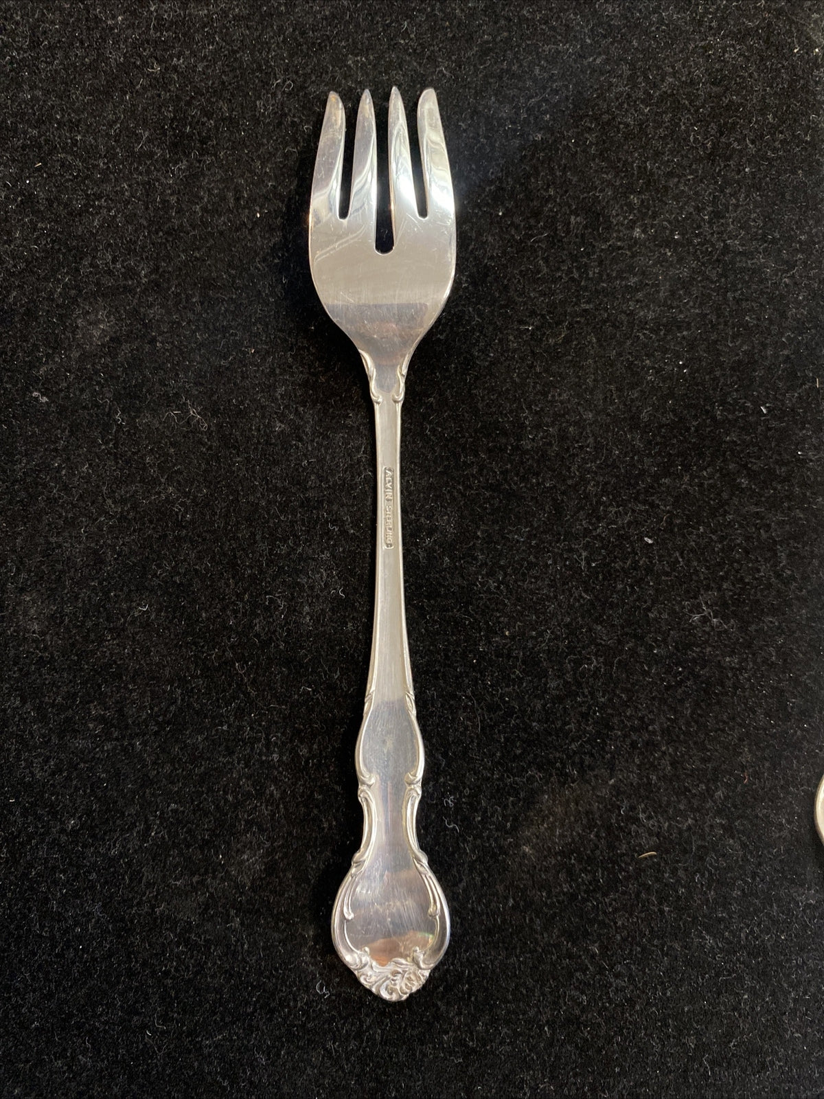 One Sterling Silver Alvin Pirouette 6 1/2" Individual Salad Fork 12 Available