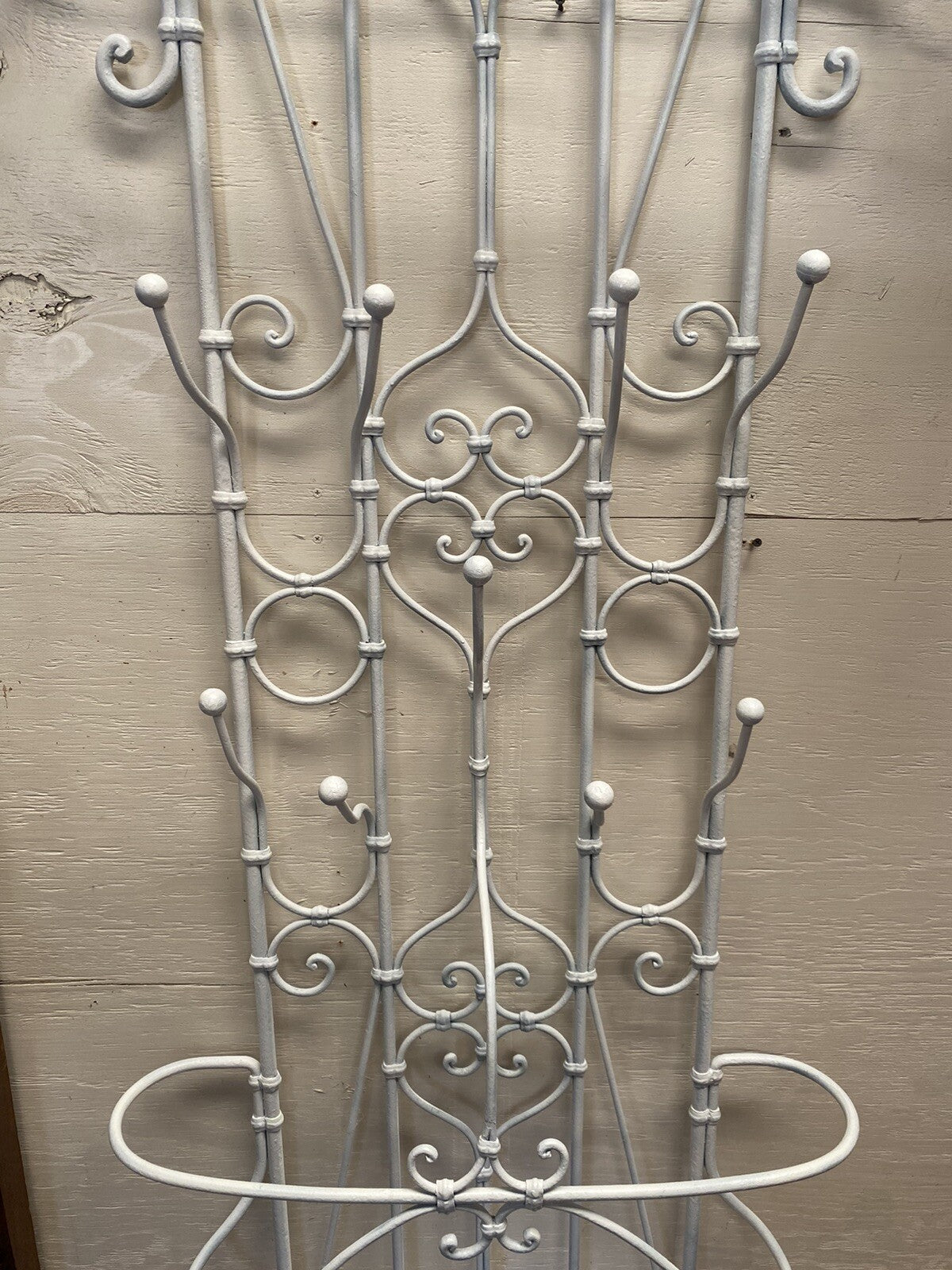 Antique French Victorian Cast Iron Umbrella Stand Hat Coat Rack Hall Tree