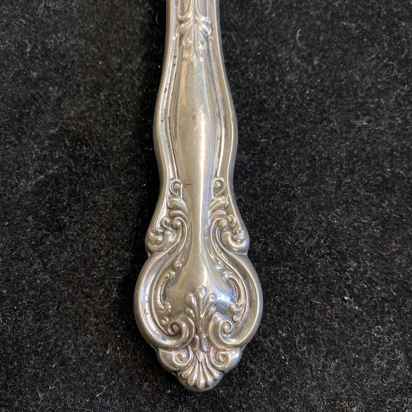 Frank M. Whiting Sterling "Lily" 10 1/4" Wooden Salad Serving Set