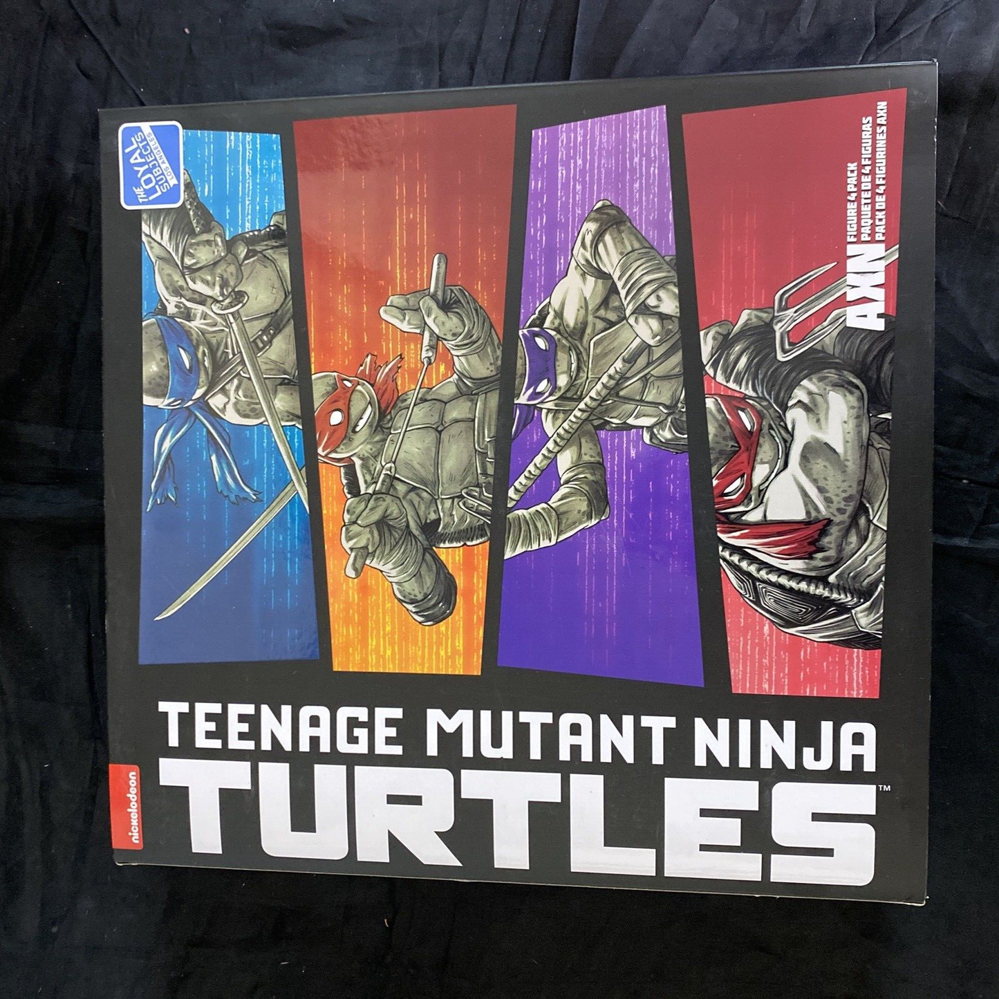 Teenage Mutant Ninja Turtles BST AXN Turtles IDW Comic Black & White SDCC 4 Pack