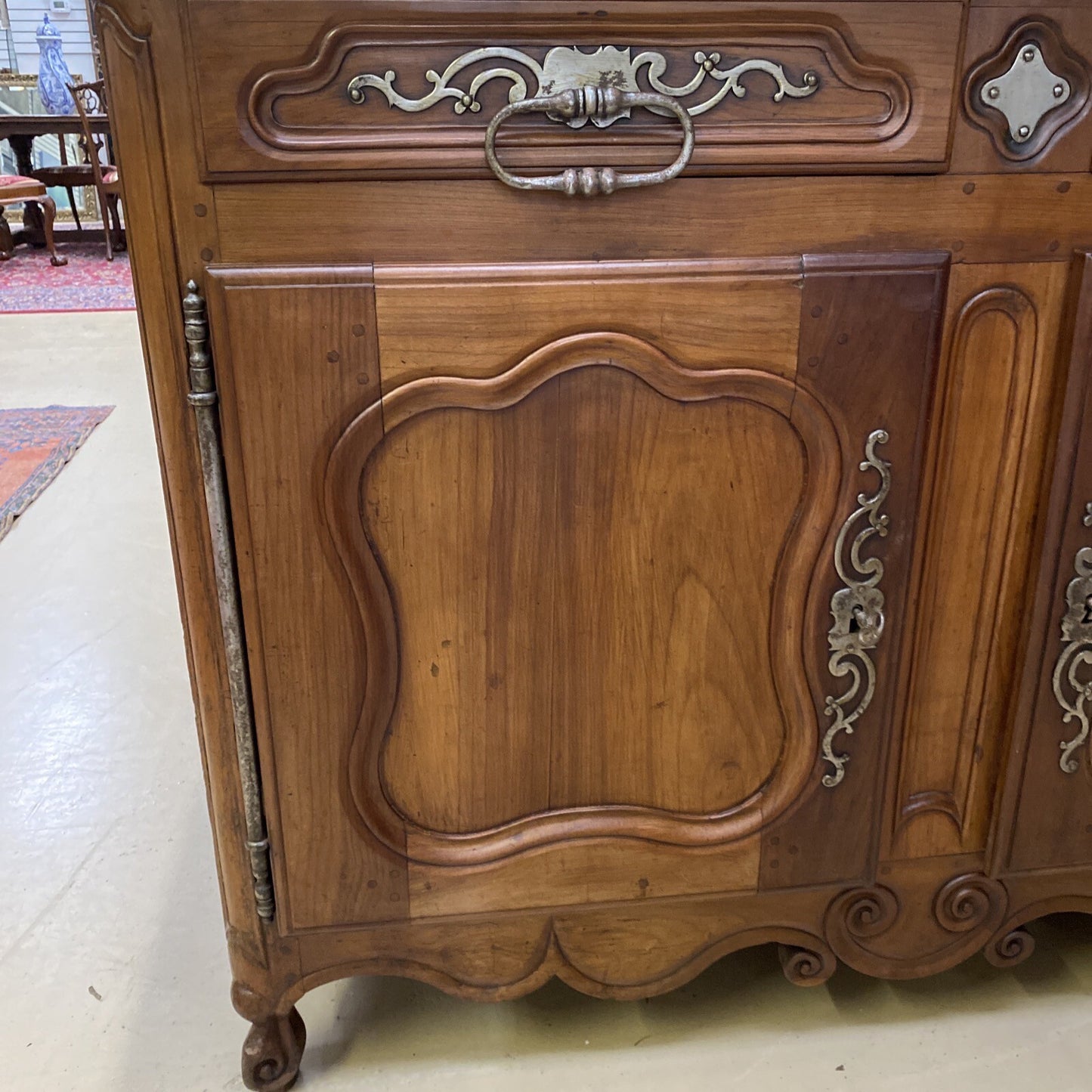 ANTIQUE FRENCH PROVINCIAL FRUITWOOD FARMHOUSE RUSTIC SIDEBOARD EARLY 1800's