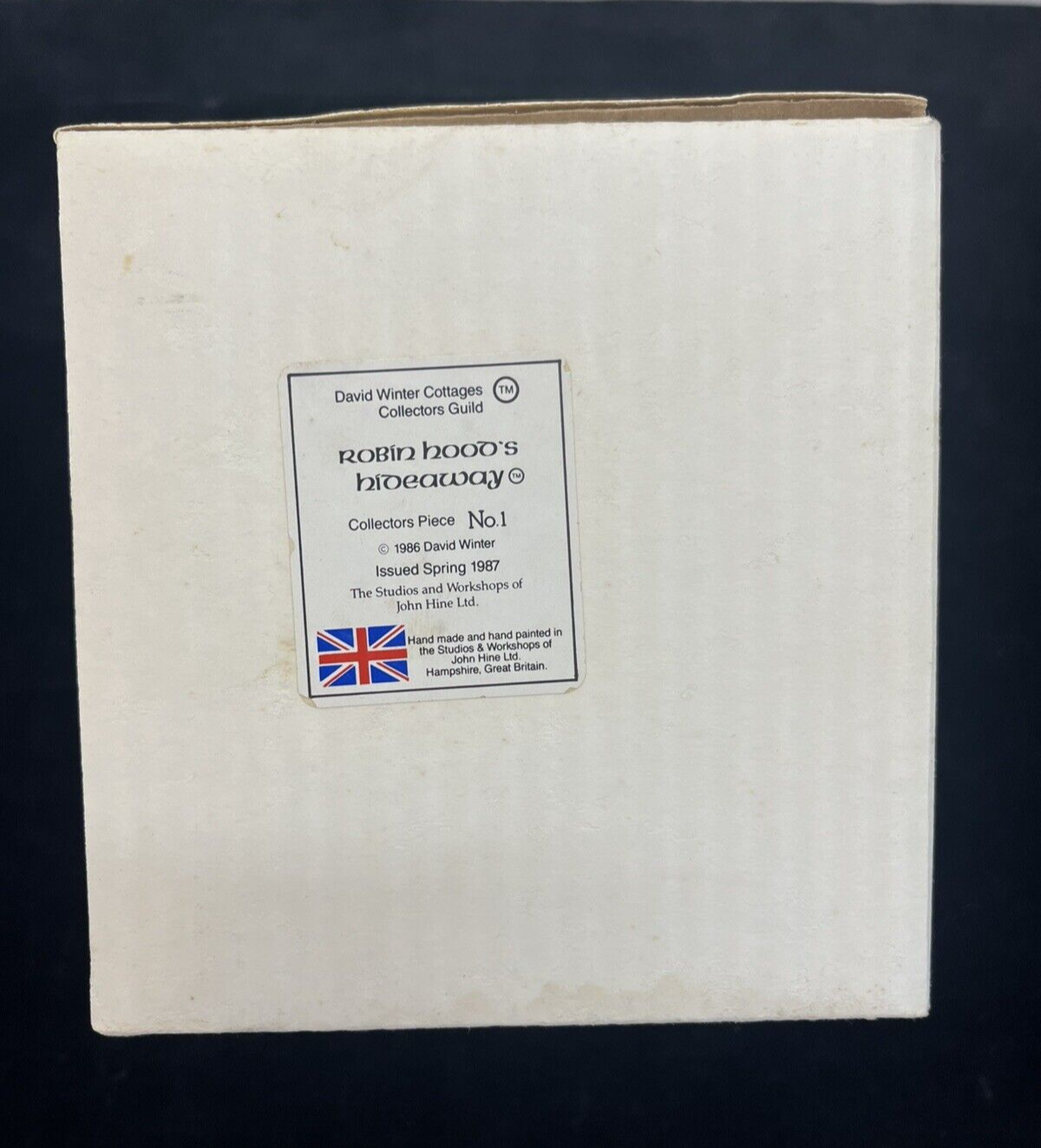 David Winter Cottages Robin Hood’s Hideaway Collectors No 1 Spring 1986 Vintage