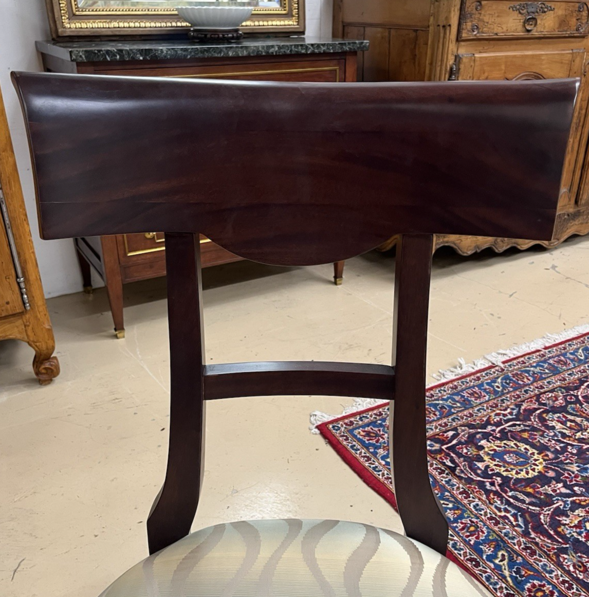 Hurtado "Gala" French Modern Mahogany Dining Table w/ 2 Leaves & 11 Chairs