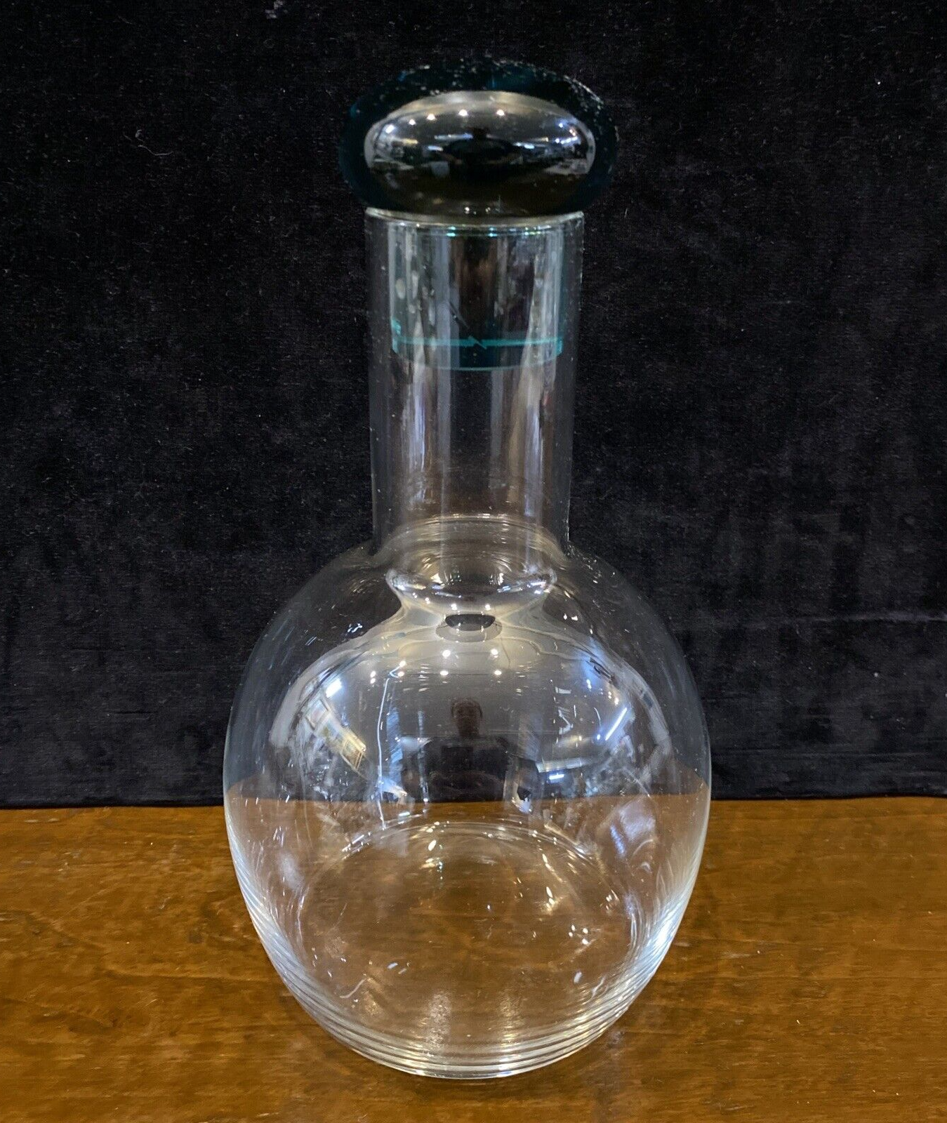Hand Blown Glass Decanter by Artist Kerttu Nurminen Iittala Finland BH287 D