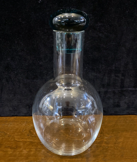 Hand Blown Glass Decanter by Artist Kerttu Nurminen Iittala Finland BH287 D