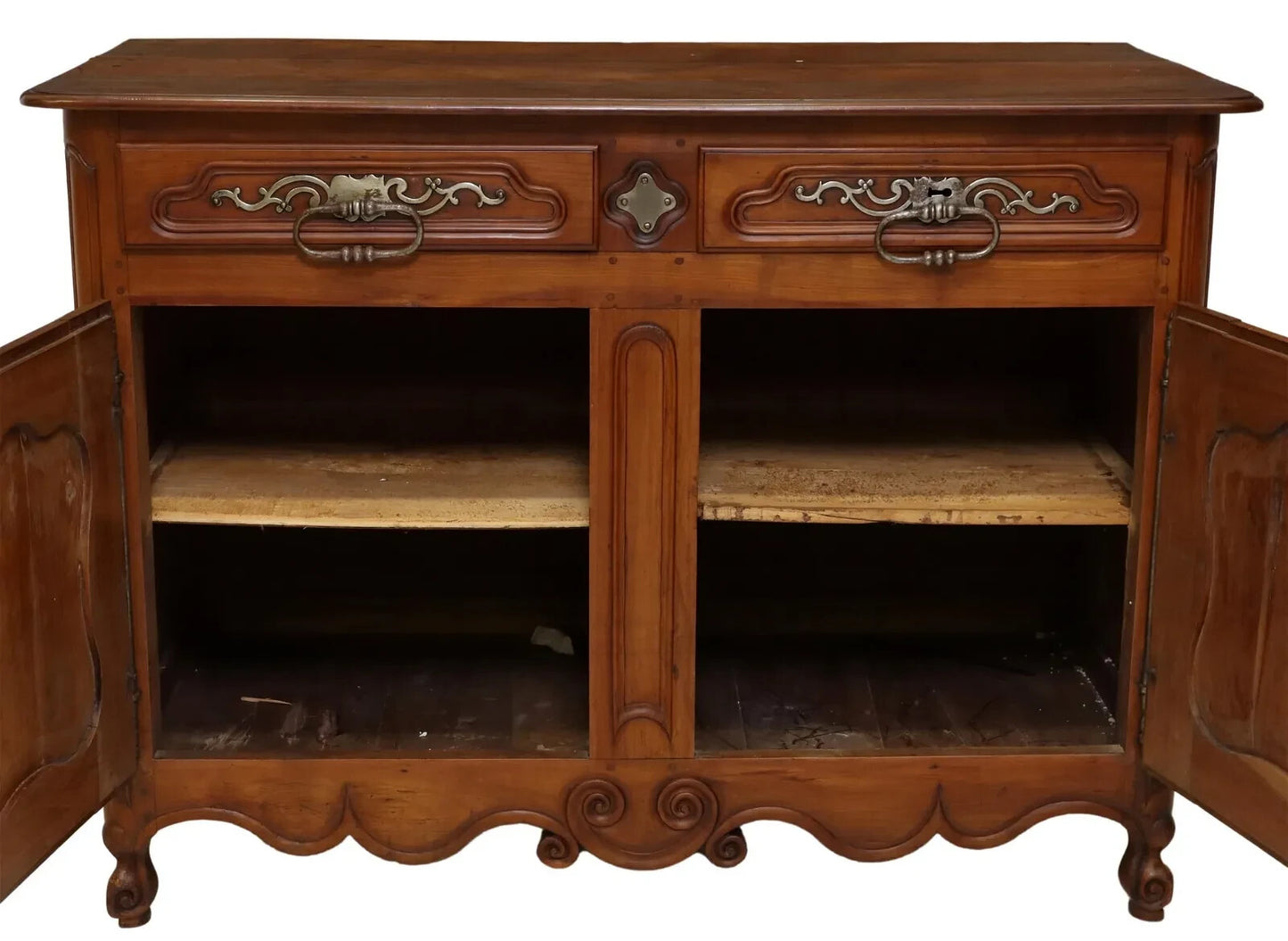 ANTIQUE FRENCH PROVINCIAL FRUITWOOD FARMHOUSE RUSTIC SIDEBOARD EARLY 1800's