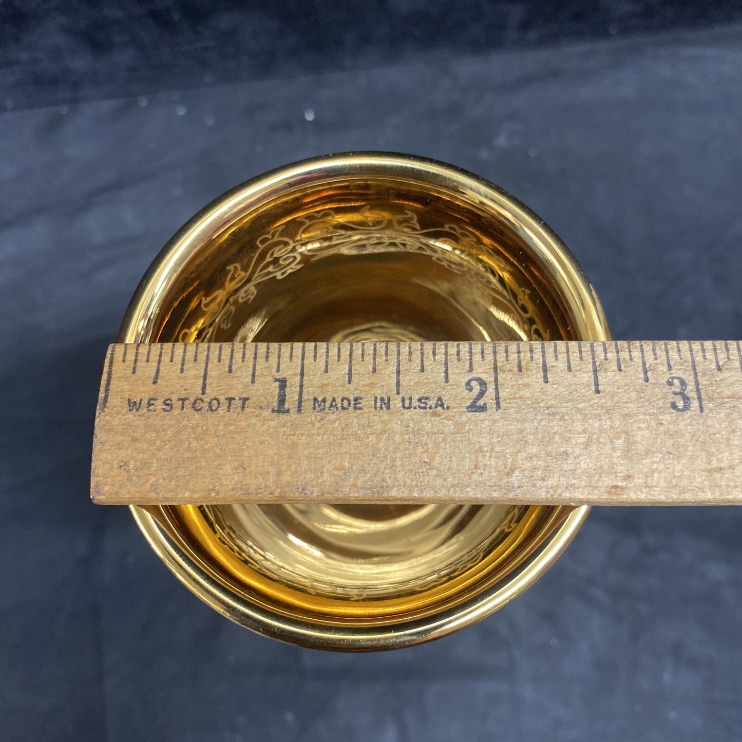 Faberge Kiddush Cup By Zvezdin’s Workshop Hand Painted Gold RARE $300