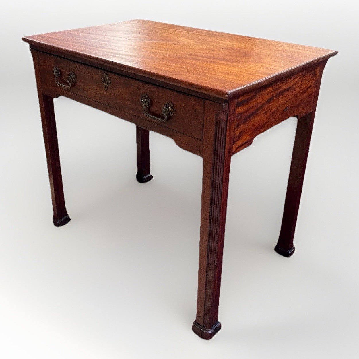 ANTIQUE ENGLISH PERIOD GEORGE III MAHOGANY ARCHITECTS DESK WRITING WORK TABLE