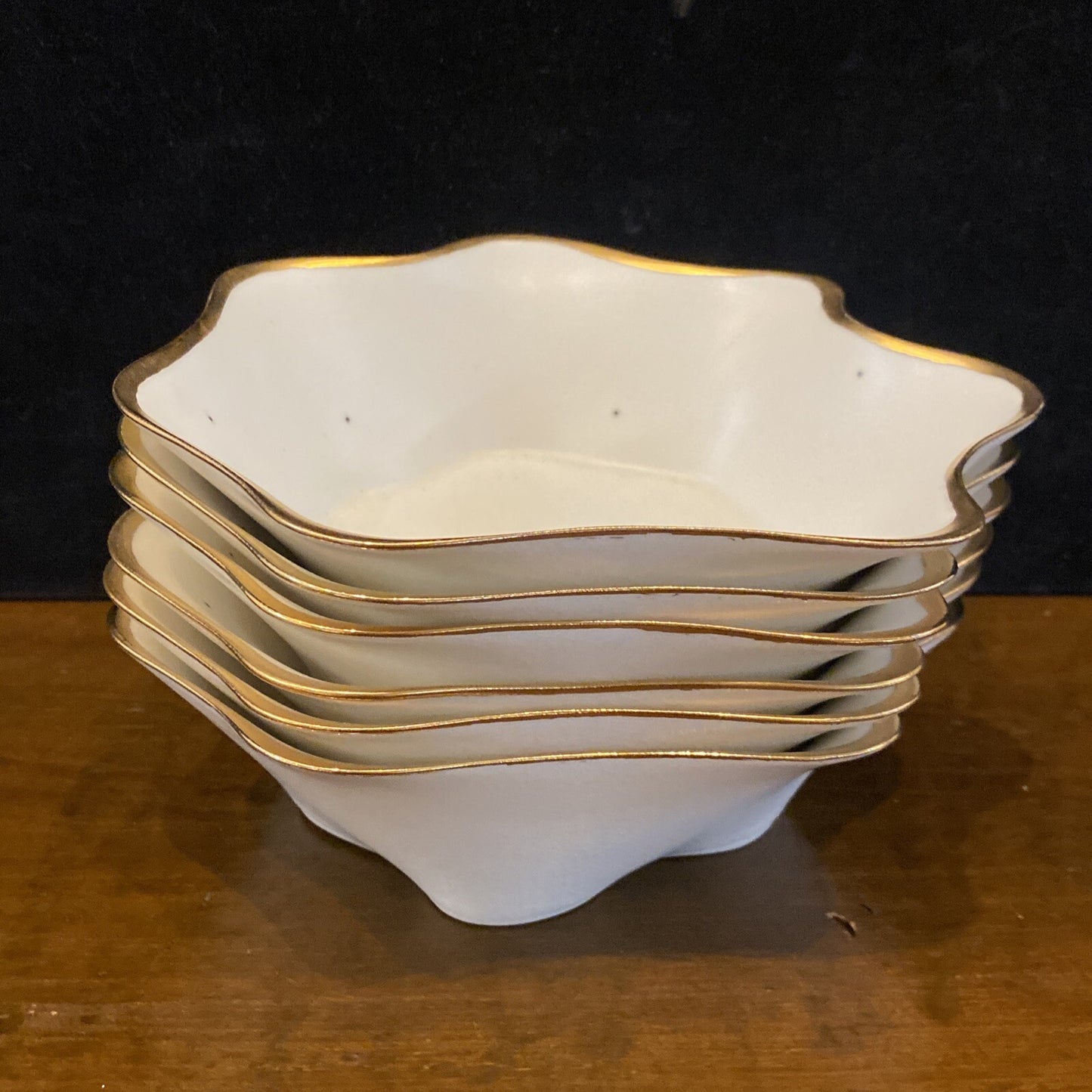 Dan Levy 1992 White & 22K Gold Handmade  Dinner Set of 24 Today $4700 Spot BH243