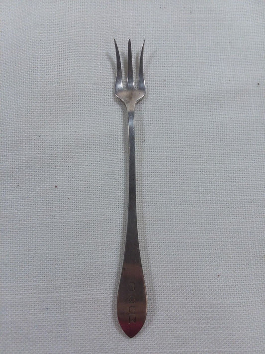 Whiting "Colonial" Oyster Fork Sterling Silver 5.75'' "Mono MDOC"  19.1g