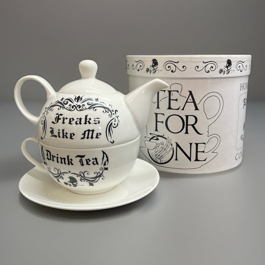 Alchemy of England 1977 Tea for One "Freaks Like Me Drink Tea" China Set