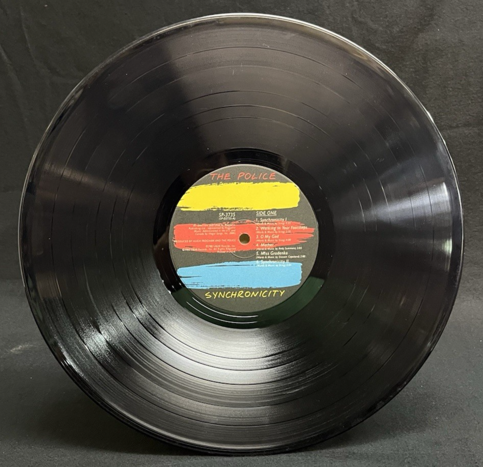 The Police Synchronicity 1983-MASTERDISK RL A&M SP-3735 Purple Translucent BRY