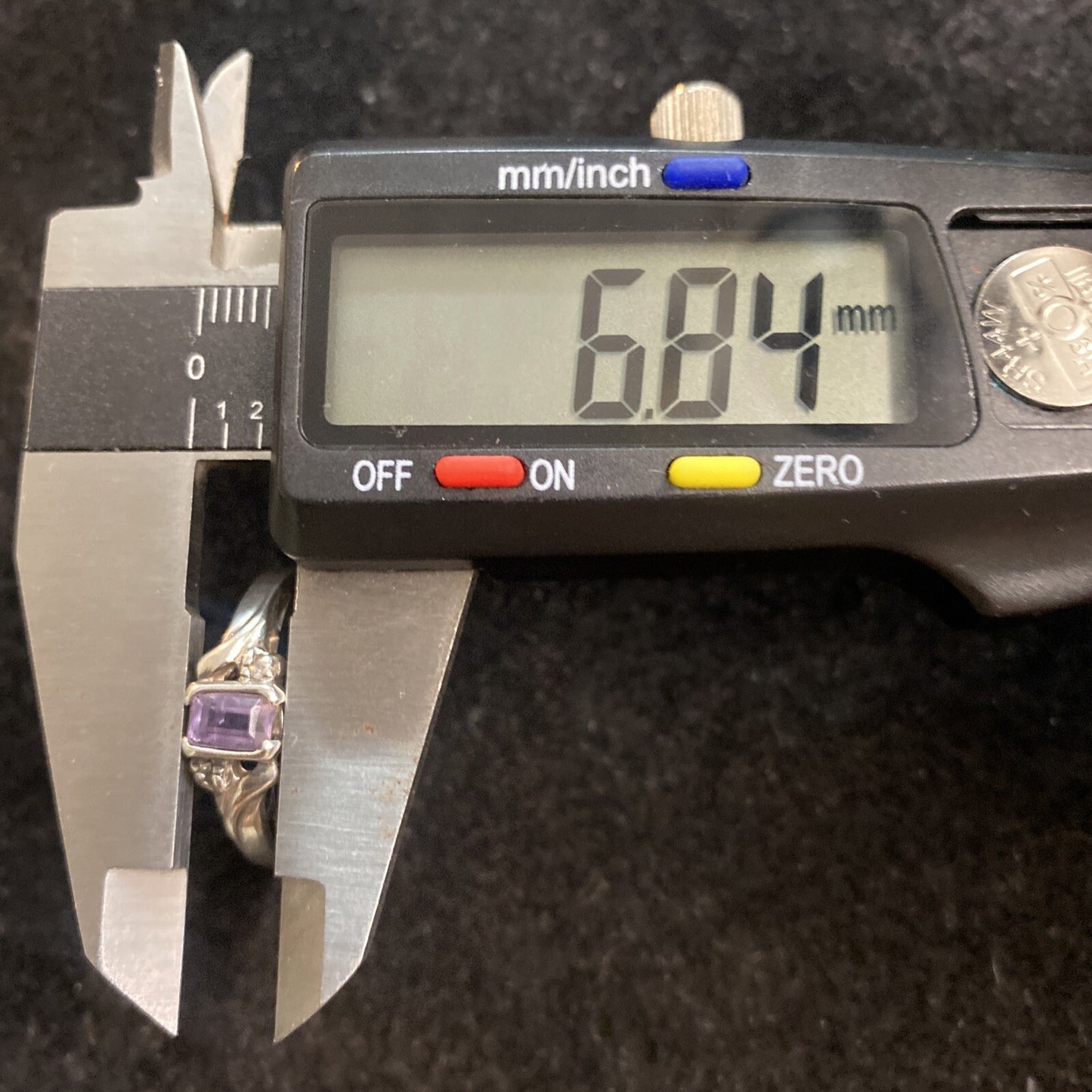 Avon Sterling Silver 925 Amethyst Stone Ring SZ 9.75 3.3g