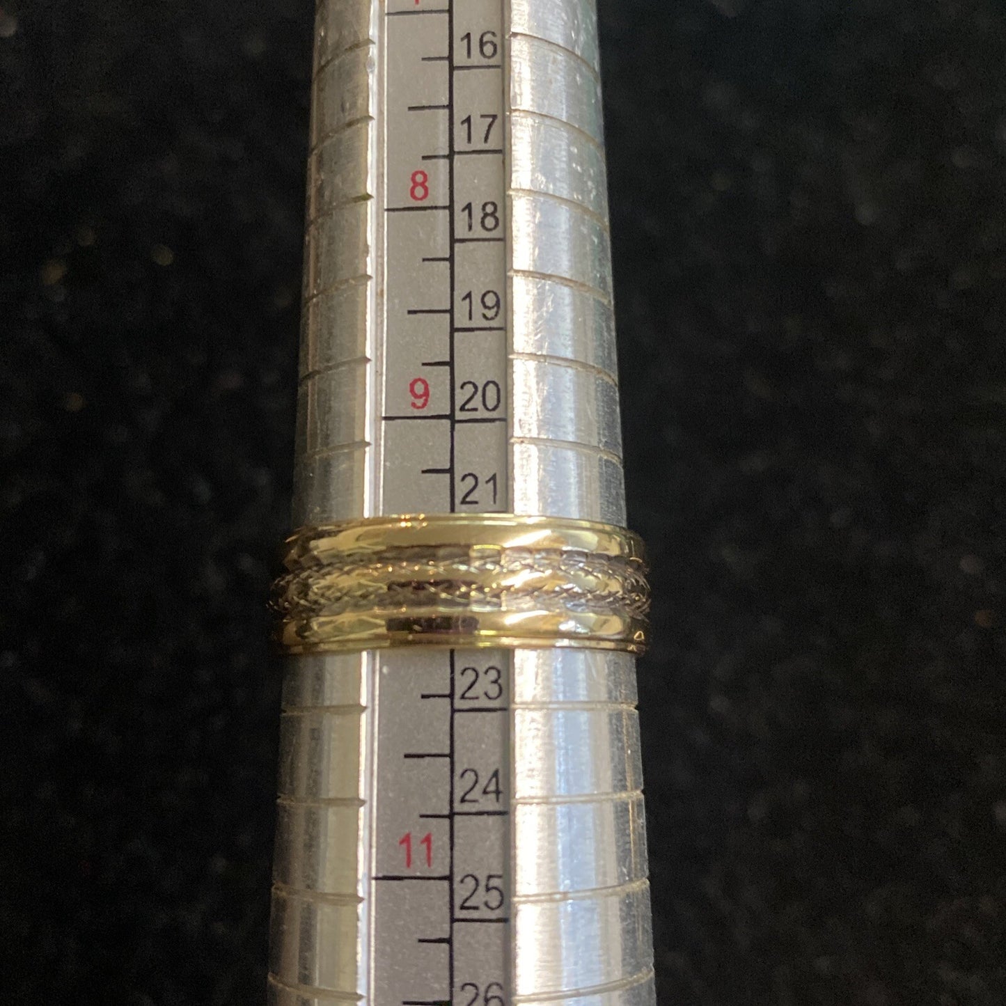 Vtg 14K 9.4g Yellow Gold Duo Pair of Rings Size 7.5 & 10 By Wedlok