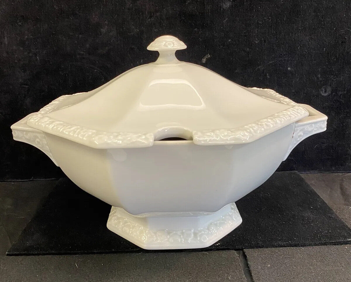 Vintage Rosenthal China Large Soup Tureen  Maria White  Classic Rose