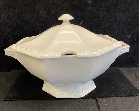 Vintage Rosenthal China Large Soup Tureen  Maria White  Classic Rose