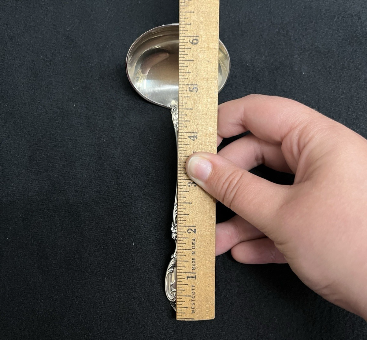 Melrose by Gorham 71.73g Sterling Silver Gravy Ladle 6 1/2 in