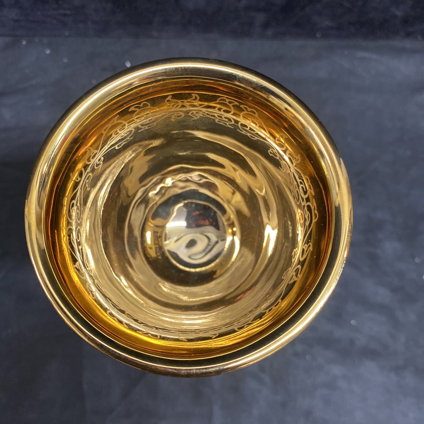 Faberge Kiddush Cup By Zvezdin’s Workshop Hand Painted Gold RARE $300