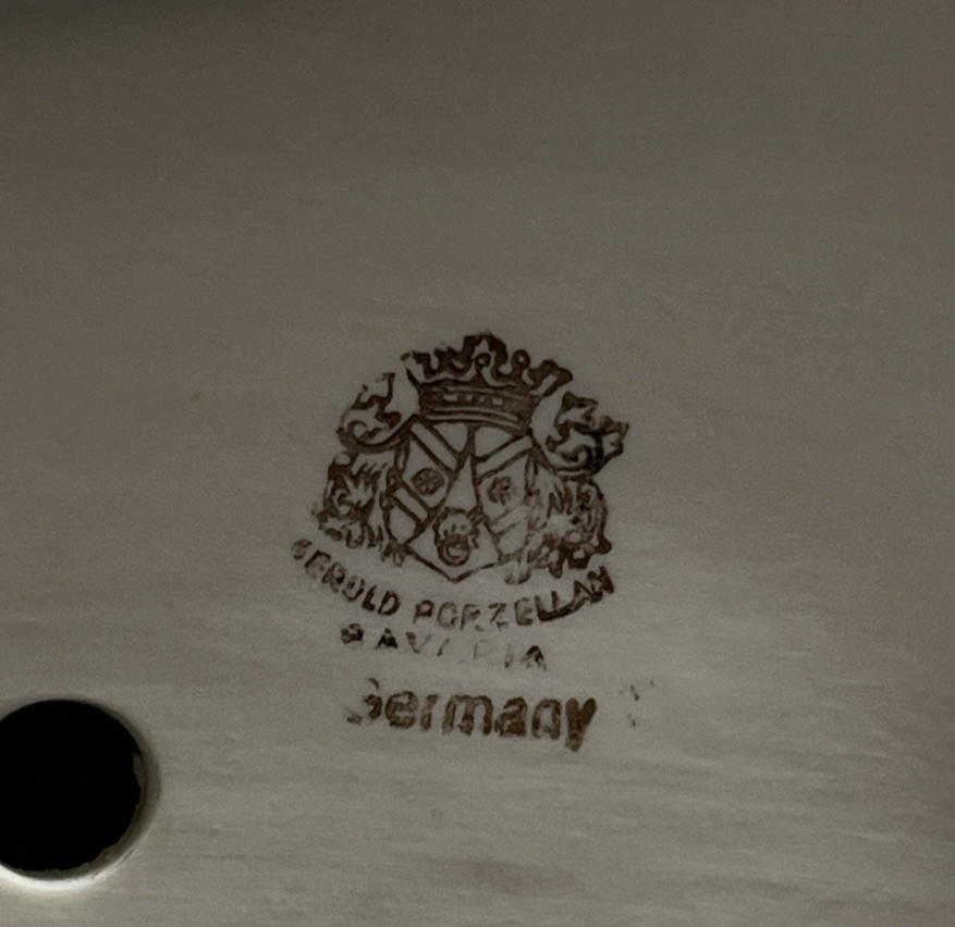 German Gerold Porzellan Bavaria Bisque Porcelain Virgin Mary Stigmata Pose Bust