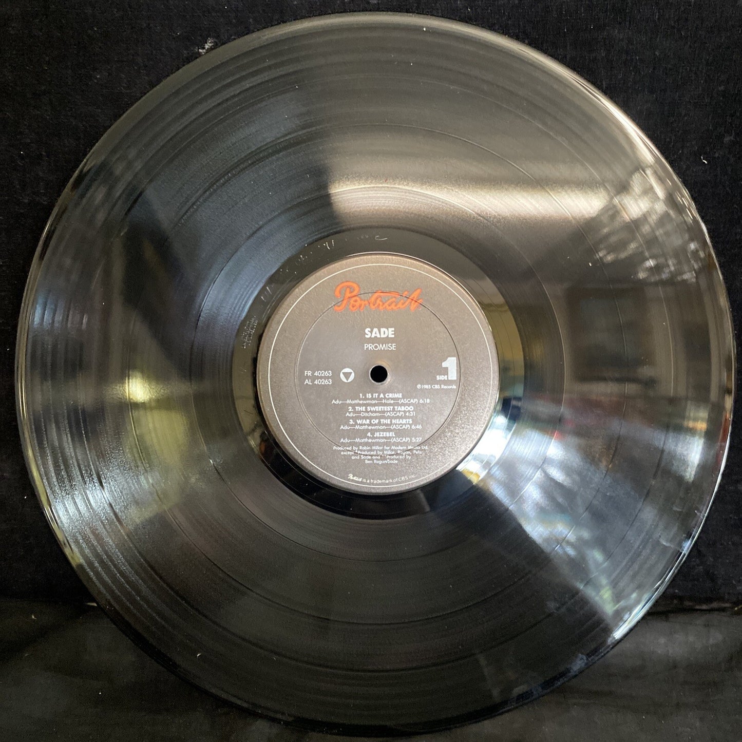 PROMO STAMPED SADE-PROMISE 1985 PORTRAIT FR 40263- VINYL LP