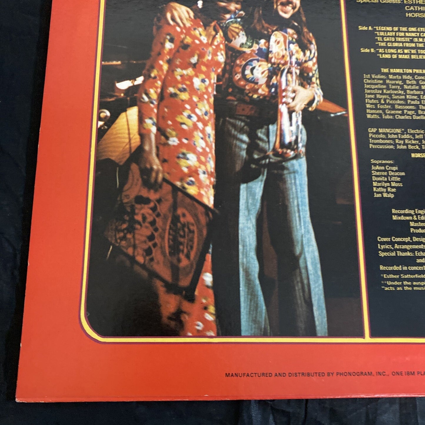 Chuck Mangione Live Concert Land of Make Believe Concert Jazz Vinyl LP NM 1973