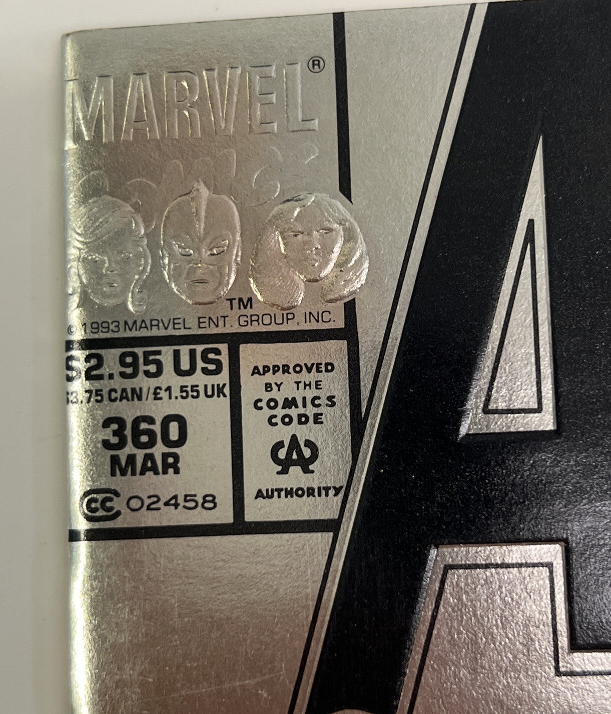 1992 Marvel Comics Avengers 30th Anniversary Foil Covers Lot 360,363,366