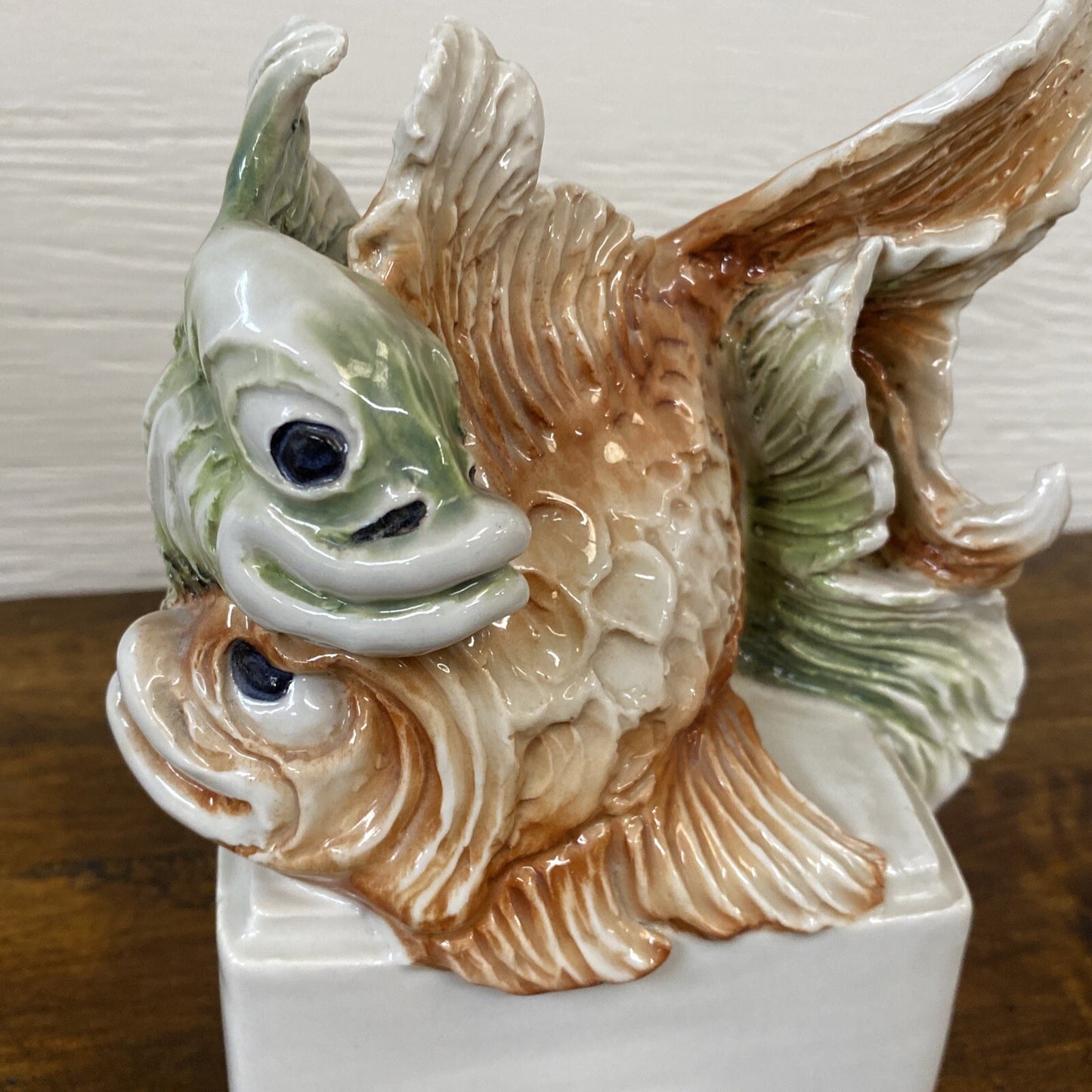 1950's Signed Italian CACCIAPUOTI PORCELAIN ZODIAC FIGURE 'PISCES'